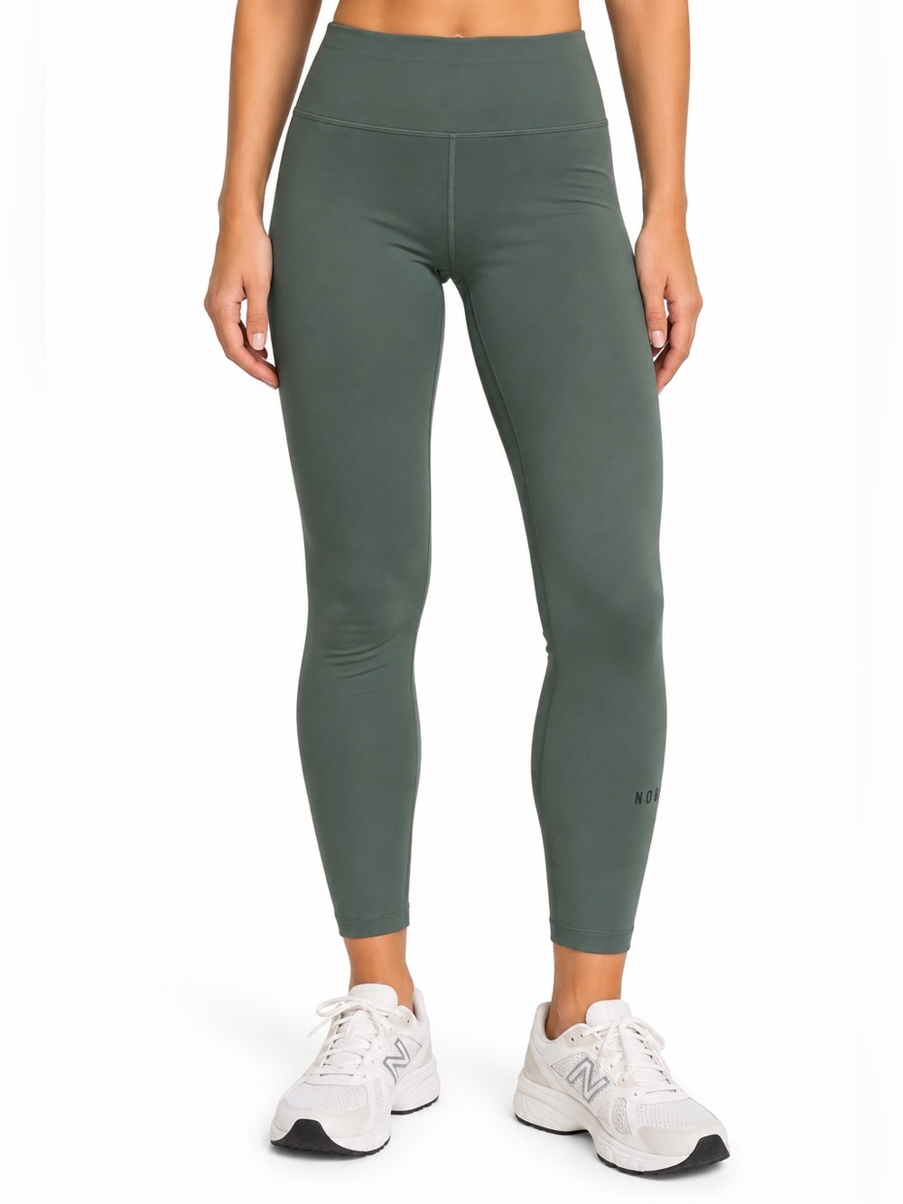 NOBULL High-Rise Matte Crop Tight in Sage Green